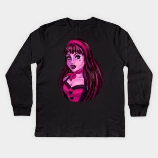 Monster High Draculaura - Bite at the Die-ner Kids Long Sleeve T-Shirt